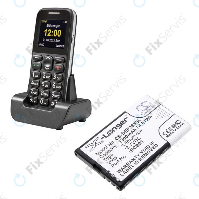 Batéria pre Doro Primo 365, 1300mAh, Li-Ion, 3.7V, RCB01, HQ