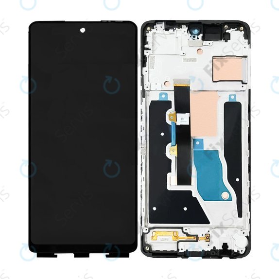 Infinix Note 30 VIP - LCD Displej + Dotykové Sklo + Rám (Magic Black) OLED