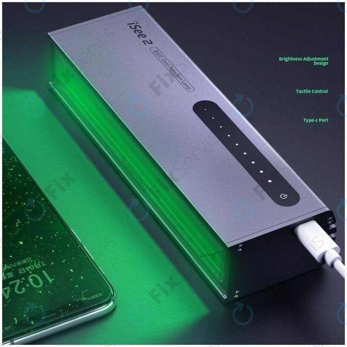 QianLi iSee 2 - Lampa na Detekciu Prachu, Prachový Skener