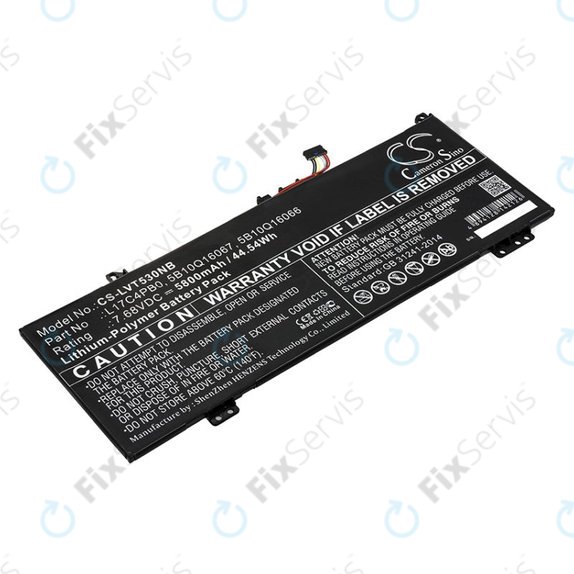 Batéria pre Lenovo Air 14, Flex 6, Ideapad 530, Yoga 530, 5800mAh, Li-Pol, 7.68V, L17C4PB0, HQ