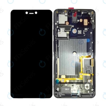 Google Pixel 3 XL - LCD Displej + Dotykové Sklo + Rám (Just Black) TFT