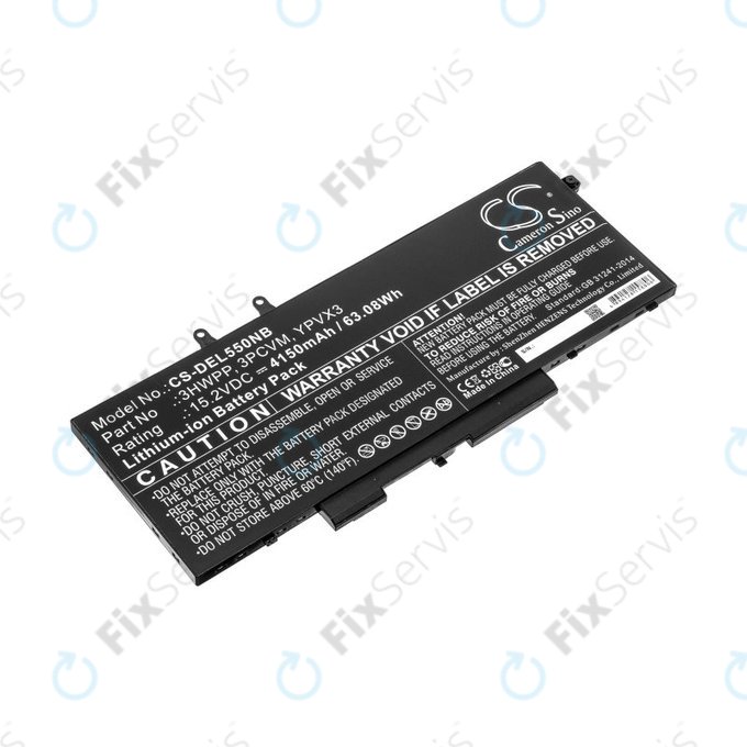 Batéria pre Dell Latitude 5501, Latitude 5401, Latitude 14 5410, Latitude 15 5511, 4150mAh, Li-Ion, 15.2V, 3HWPP, HQ