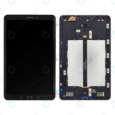 Samsung Galaxy Tab A 10.1 LTE (2016) T585, T580 - LCD Displej + Dotykové Sklo + Rám (Black) - GH97-19022A, GH97-19203A Genuine Service Pack