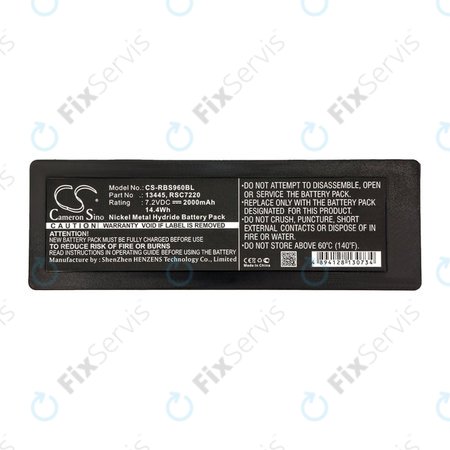 Batéria pre Scanreco 590, 592, 2000mAh, Ni-MH, 7.2V, RSC7220, HQ