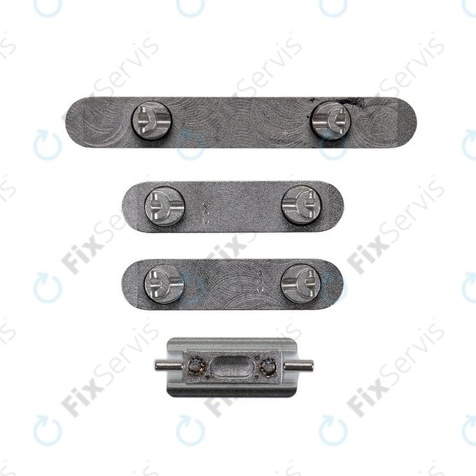 Apple iPhone XS Max - Set Tlačidiel Hlasitosti + Zapínania + Tichého Režimu (Space Gray)