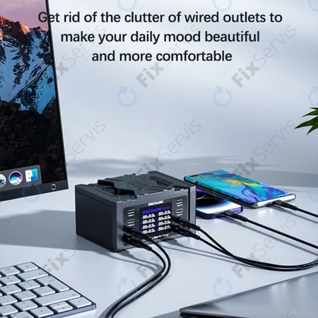 Mechanic V-Power 8 Pro - USB Servisná Nabíjacia Stanica s USB-C, USB 3.0