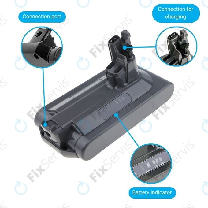 Dyson V10 - Batéria 969352-02, SV12, 206340 Li-Ion 25.2V 3000mAh HQ