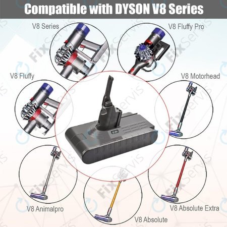 Dyson V8 - Batéria 215681, PM8-US-HFB1497A Li-Ion 21.6V 4000mAh