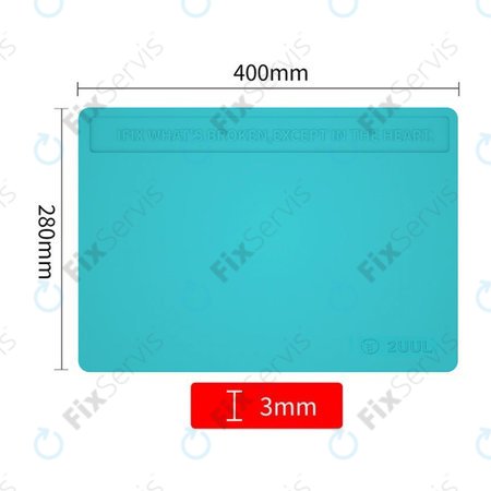 2UUL - ESD Antistatická Teplovzdorná Silikónová Podložka - 40 x 28cm (Modrá)