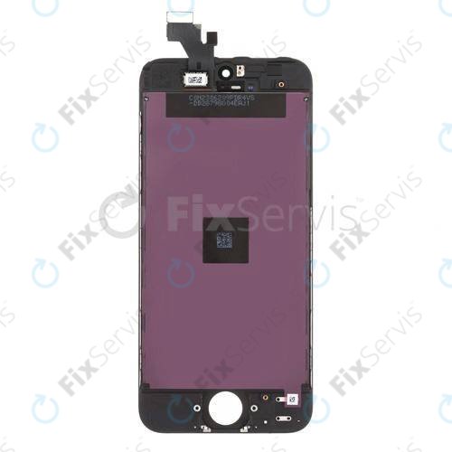 Displej pre iPhone 5, Black, Dotykové sklo s rámom
