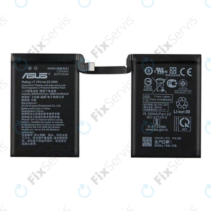 Asus ROG Phone 5 ZS673KS - Batéria C21P2001 6000mAh - 0B200-03920400 Genuine Service Pack