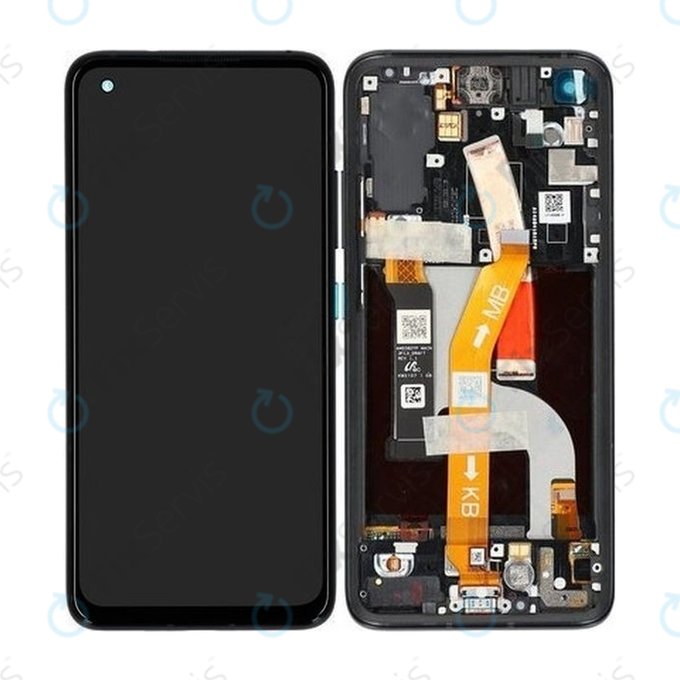 Asus Zenfone 8 ZS590KS - LCD Displej + Dotykové Sklo + Rám (Obsidian Black) OLED