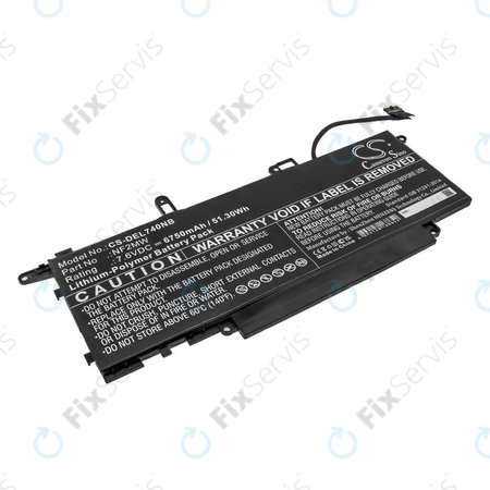 Batéria pre Dell Latitude 7310 2-in-1, 7400 2-in-1, 6750mAh, Li-Pol, 7.6V, NF2MW, HQ