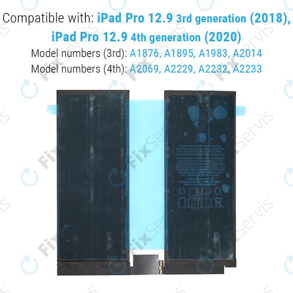 Batéria pre iPad Pro 12.9" (3rd Gen 2018, 4th Gen 2020), 9720mAh