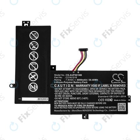 Batéria pre Asus VivoBook Flip TP501, TP501UA, 4000mAh, Li-Pol, 7.6V, C21N1518, HQ