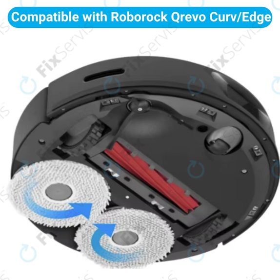 Mopovacia utierka, 4 ks pre Xiaomi Roborock Qrevo Curv, Qrevo Edge
