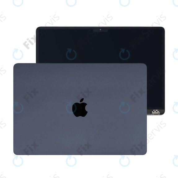 LCD displej pre MacBook Air 15", A3114 (2024), s predným sklom a krytom, Midnight, 661-40262, Genuine Apple