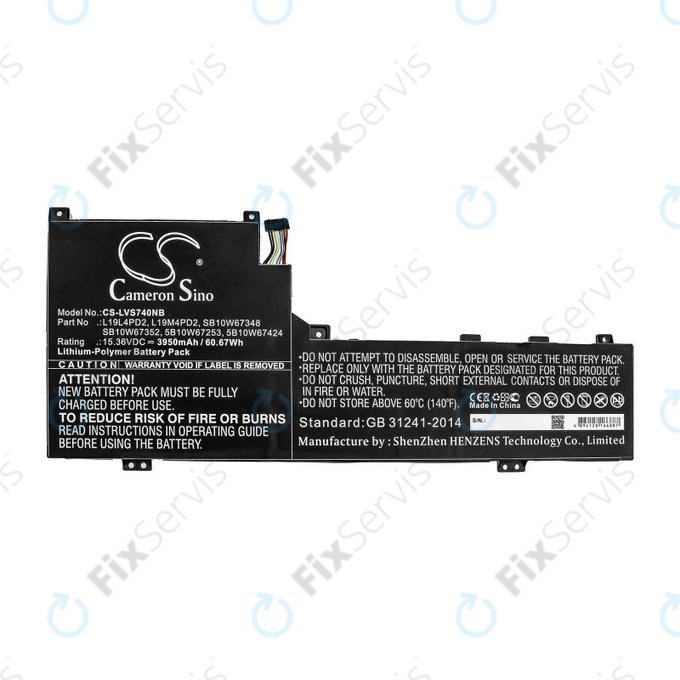 Batéria pre Lenovo Yoga S740 14, IdeaPad S740-14IIL, 3950mAh, Li-Pol, 15.36V, L19L4PD2, HQ