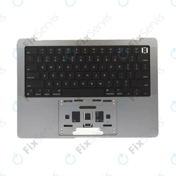 Horný rám klávesnice pre MacBook Pro 14", A2442 (Late 2021), A2779 (Early 2023), s klávesnicou US a batériou, Space Gray, 661-32210, Genuine Apple