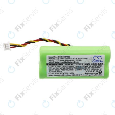 Batéria pre Symbol DS6878, LS4278, 700mAh, Ni-MH, 3.6V, BTRY-LS42RAAOE-01, HQ
