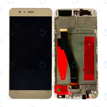 Huawei P10 - LCD Displej + Dotykové Sklo + Rám (Gold) TFT