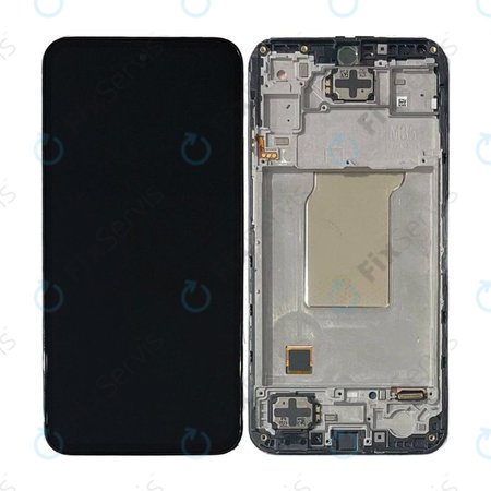 Samsung Galaxy M35 M356B - LCD Displej + Dotykové Sklo + Rám (Black) - GH82-35001A Genuine Service Pack
