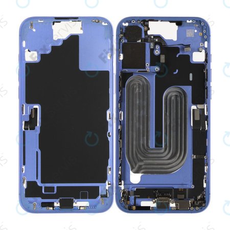 Stredný Rám s Batériou pre iPhone 16 Plus | Blue | ZD076-00687 | Genuine Apple