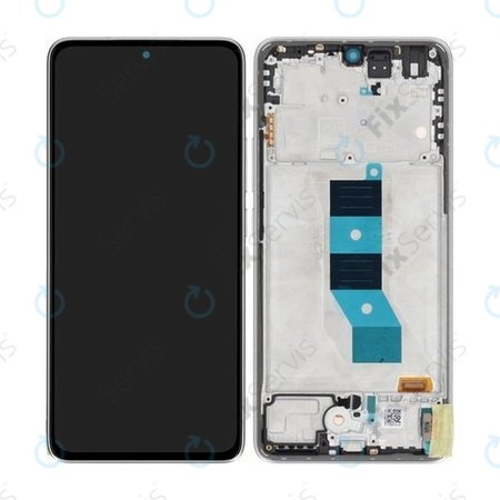 Xiaomi Poco M7 Pro 5G - LCD Displej + Dotykové Sklo + Rám (Silver) - 5600070O17P00 Genuine Service Pack