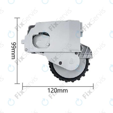 Xiaomi Dreame F9, Mi Robot Vacuum Mop (Mijia 1C), 2 Pro+ (Mijia 1T) - Koleso s Motorom (Pravé) (Biele)