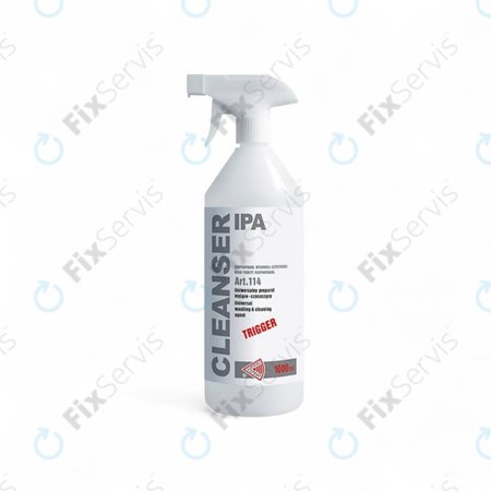 Izopropanol 100% s rozprašovačom, 1000 ml, Cleanser IPA