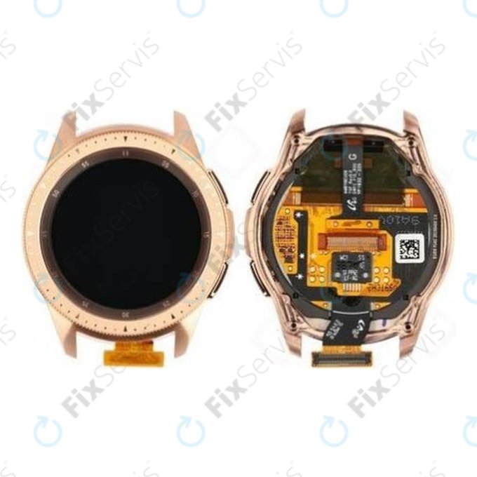 Samsung Galaxy Watch 42mm R810 - LCD Displej + Dotykové Sklo + Rám (Rose Gold) - GH97-22290B Genuine Service Pack