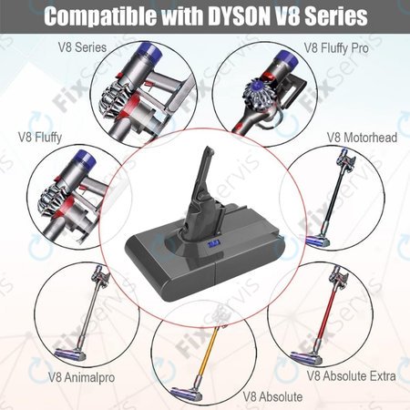 Dyson V8 - Batéria 215681, PM8-US-HFB1497A Li-Ion 21.6V 2500mAh