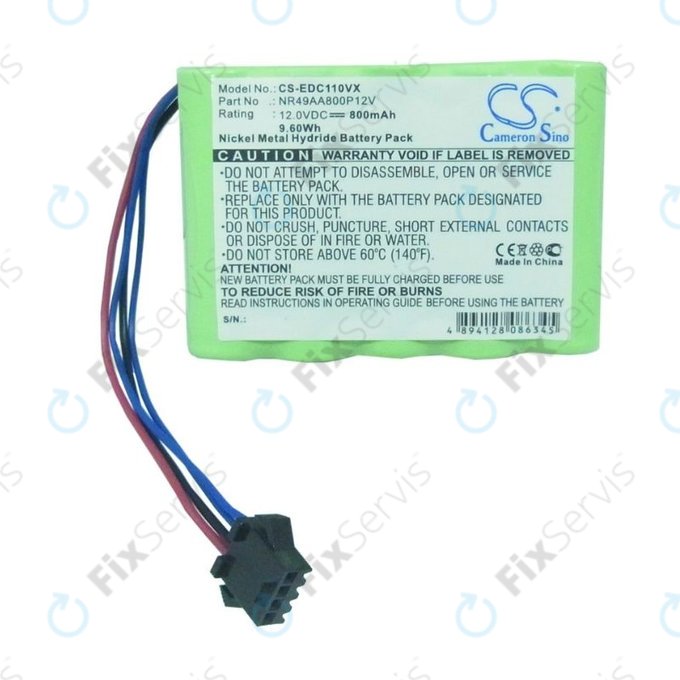 Ecovacs Deebot CR-series - Batéria NR49AA800P12V Ni-MH 12.0V 800mAh HQ