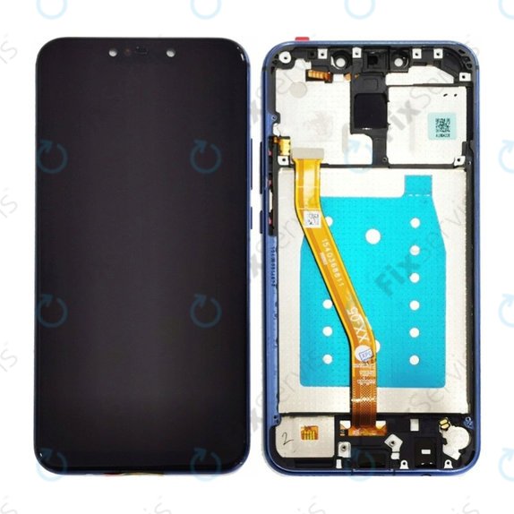 Huawei Mate 20 Lite - LCD Displej + Dotykové Sklo + Rám (Black) TFT