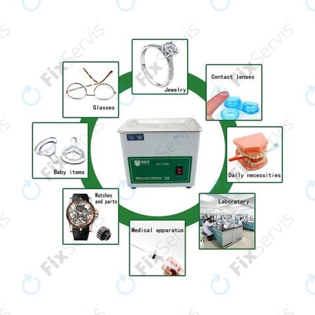 Best BST-A80 - Ultrazvuková Čisticka z Nerez Oceli - 0.7L