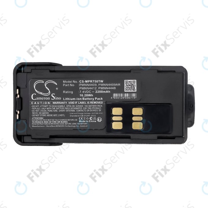 Batéria pre Motorola Dp2600e, Dp4000, P8608, Xpr3000, Xpr7350, 2200mAh, Li-Ion, 7.4V, PMNN4409, HQ