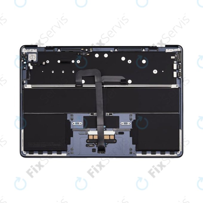 Horný rám klávesnice pre MacBook Air 13", A3113 (2024), s klávesnicou US a batériou, Midnight, 661-40230, Genuine Apple