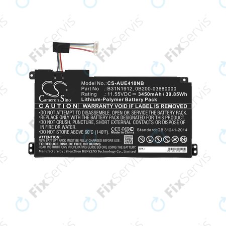 Batéria pre Asus VivoBook 14 E410ma, F414ma, L410ma, 3450mAh, Li-Pol, 11.55V, B31N1912, HQ