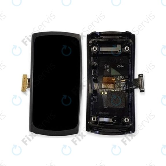 Samsung Gear Fit 2 SM-R360 - LCD Displej + Dotykové Sklo + Rám (Gray) - GH97-19001A, GH97-19201A Genuine Service Pack