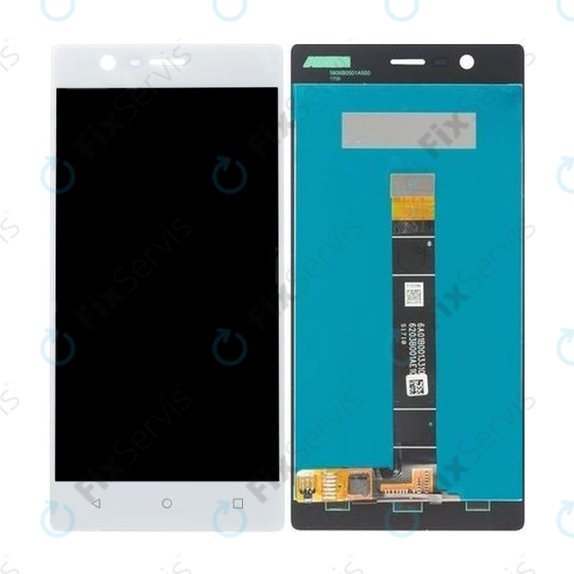 Nokia 3 - LCD Displej + Dotykové Sklo (White) TFT