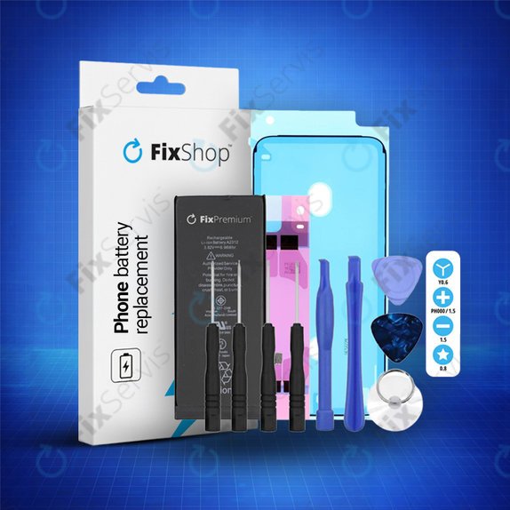 Batéria pre iPhone SE (2nd Gen 2020), 1821mAh, Lepka (Adhesive), Náradie, FixPremium