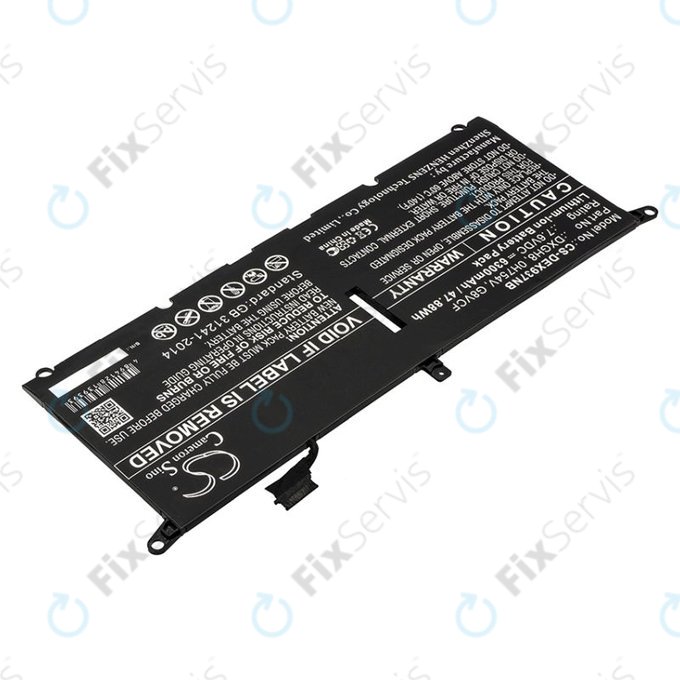 Batéria pre Dell XPS 13 9370, 6300mAh, Li-Ion, 7.6V, DXGH8, HQ
