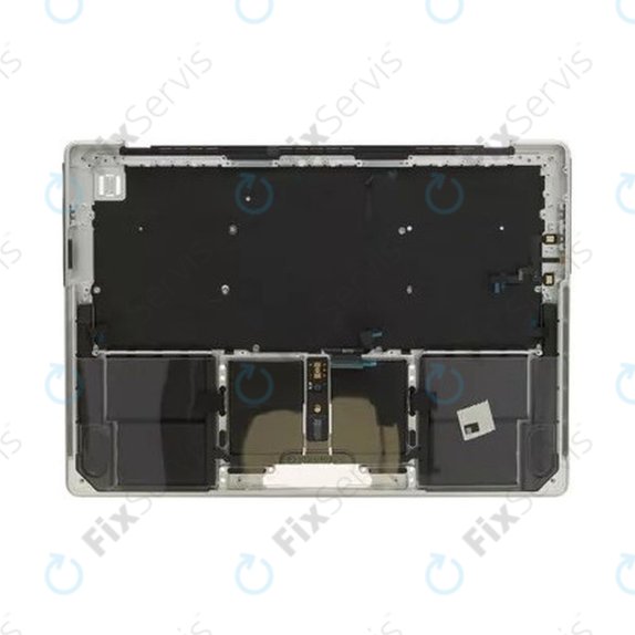 Horný rám klávesnice pre MacBook Pro 14", A2442 (Late 2021), A2779 (Early 2023), s klávesnicou US a batériou, Silver, 661-32211, Genuine Apple