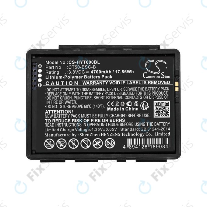 Batéria pre Honeywell CT50, Dolphin CT60, 4700mAh, Li-Pol, 3.8V, CT50-BSC-B, HQ