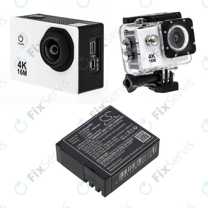 Batéria pre SJCAM SJ4000, SJ5000, 900mAh, Li-Ion, 3.7V, SJ4000B, HQ