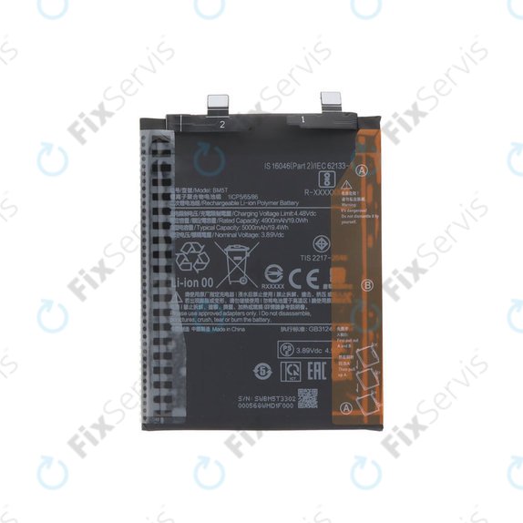 Batéria pre Xiaomi 13T 2306EPN60G, Redmi Note 13 Pro 4G 23117RA68G 2312FPCA6G, 5000mAh, BM5T, Genuine Service Pack