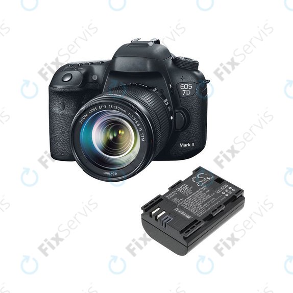 Batéria pre Canon EOS 60D, 5D Mk II, 7D, 1800mAh, Li-Ion, 7.4V, LP-E6, HQ