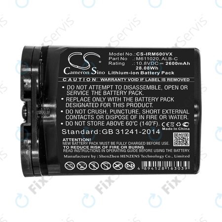 iRobot Braava jet m6 - Batéria ALB-C, M611020 Li-Ion 10.8V 2600mAh HQ