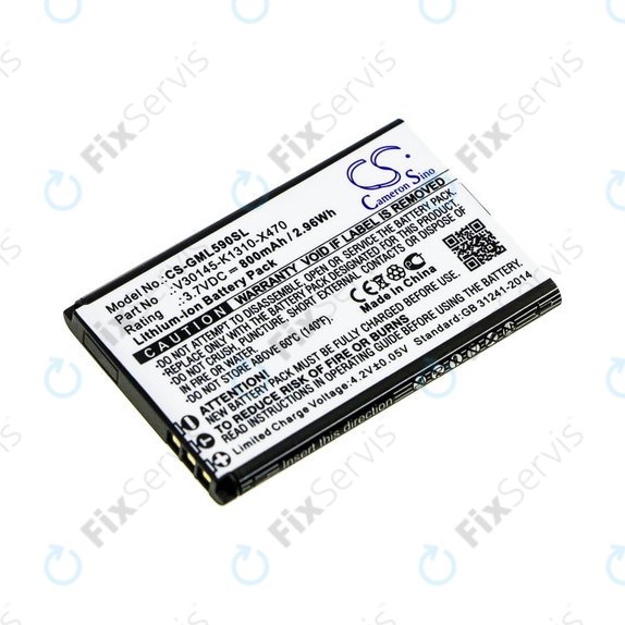 Batéria pre Saiet Lumina, Ready, Single, Brondi Amico Favoloso, Gigaset GI390, 590, 800mAh, Li-Ion, 3.7V, V30145-K1310-X470, HQ