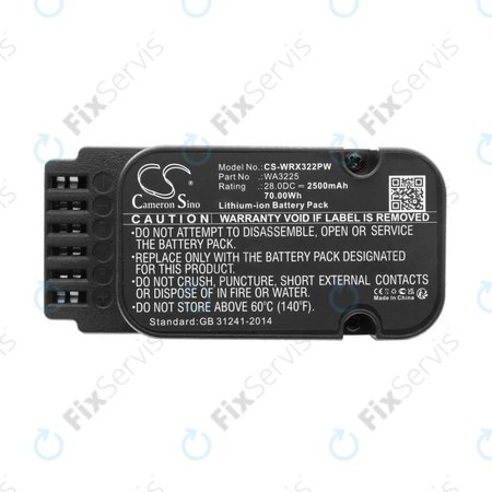 Batéria pre Worx Landroid WG790, WG796, L1500, L2000, 2500mAh, Li-Ion, 28V, WA3225, HQ